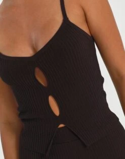 Cut Out Ribbed Knit Top -Everrastyle Shop co sonita cut out top its soy cute imageback kv89658vn