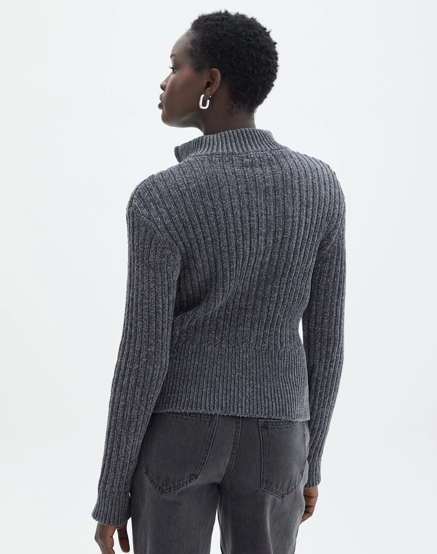 Zip Up Knit Long Sleeve 5 Zip Up Knit Long Sleeve - Image 3