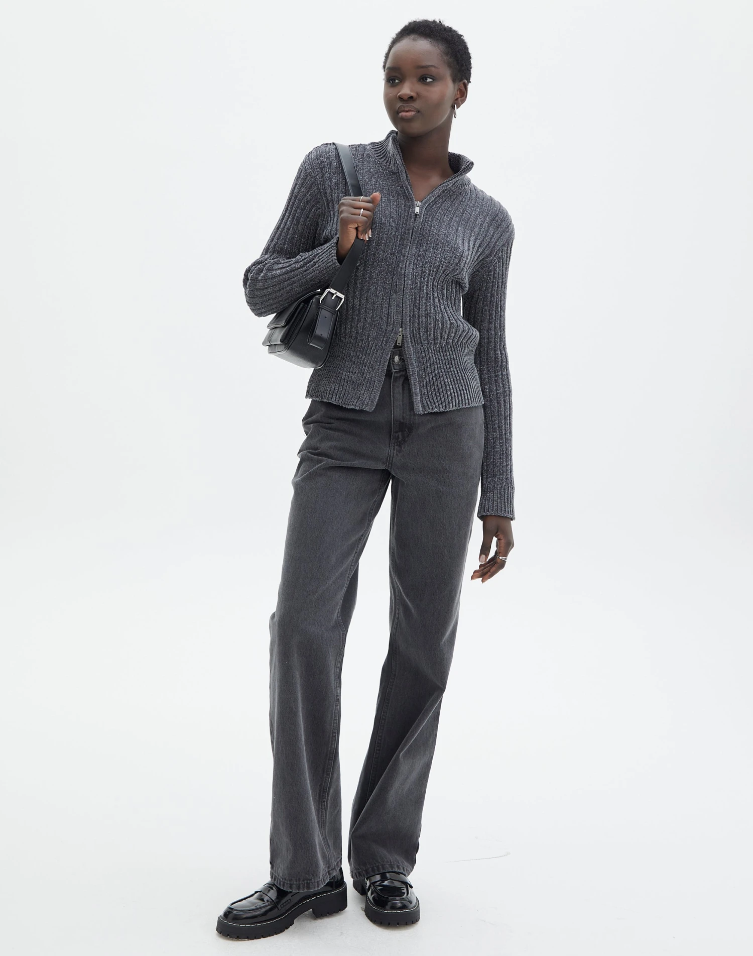 Zip Up Knit Long Sleeve 4 Zip Up Knit Long Sleeve - Image 2