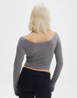 Off The Shoulder Crop Top -Everrastyle Shop cynthie off shoulder top keep your coal back tl119533cot