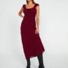 Tie Front Puff Sleeve Maxi Dress 1 Tie Front Puff Sleeve Maxi Dress -Everrastyle Shop denver drapey sleeved maxi red chocolate front dl96450peb