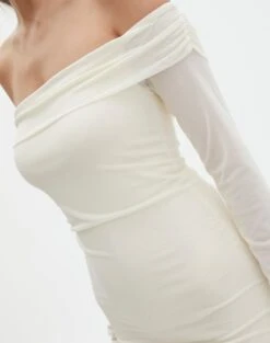 Off The Shoulder Mini Dress -Everrastyle Shop dinka off shoulder mini bad to the bone detail ds138653msh