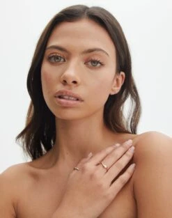 Panelled Maxi Dress 24 Panelled Maxi Dress -Everrastyle Shop dora double ring gold front je144663rng 4