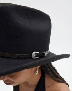 Cowboy Fedora Hat 17 Cowboy Fedora Hat -Everrastyle Shop felt cowboy fedora black detail ha139276flt