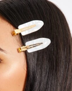 Plated Rectangle Hoop Earring 2 Pack -Everrastyle Shop flat clip pack milk tort front ha70892clp 1