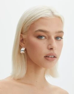 Mid Rise Baggy Cargo Jean -Everrastyle Shop gemini plated half hoop silver front je144618ear 4