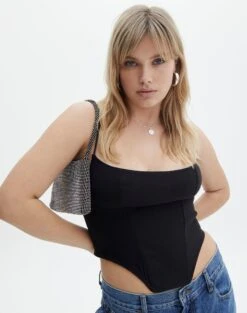 Mid Rise Mini Skirt -Everrastyle Shop gemma corset top black front bv72984pln 1