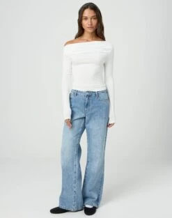 Ruched Off The Shoulder Top -Everrastyle Shop genie ruched off the shoulder top milk full tl124186vis