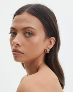 Chunky Ring 3 Pack -Everrastyle Shop harley hoop pack gold front je55391ear 3