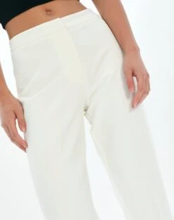 Tailored Side Split Mid Rise Pant -Everrastyle Shop harris tailored pant milk imageback pw85797pln