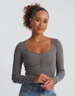 Cotton Longline Sweat Short -Everrastyle Shop harrison henley longsleeve keep your coal front tl114637ocot