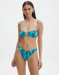 Printed Thong Bikini Bottom -Everrastyle Shop harvey hardwear bandaue mystic butterflies full ga128328rmsb 3