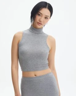 Off The Shoulder Crop Top -Everrastyle Shop henderson high neck crop top heather marle front tv83436mod