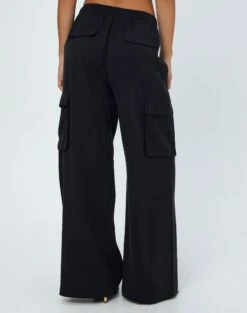 Tailored Cargo Pant -Everrastyle Shop hilda tailored cargo black back pw55574pln