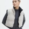 Reversible Cropped Puffer Vest -Everrastyle Shop holli cropped reverable puffer blackshelfie front vs91583ppr 1