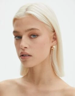 Button Front Long Sleeve Cardigan -Everrastyle Shop homer plated half hoop gold front je144634ear 4