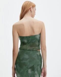 Print Mesh Strapless Top 24 Print Mesh Strapless Top -Everrastyle Shop howdy half mesh strapless cypress haze back tv55201rprt