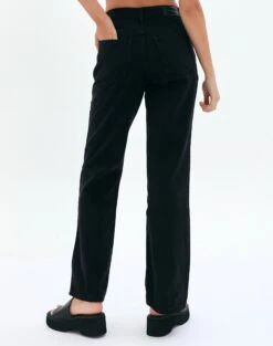 High Rise Straight Leg Jean -Everrastyle Shop huko high rise jean washed black back jd80130rdnm