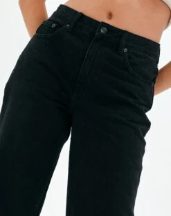 High Rise Straight Leg Jean -Everrastyle Shop huko high rise jean washed black imageback jd80130rdnm