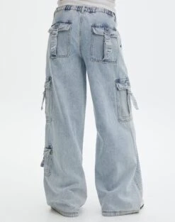 Mid Rise Baggy Cargo Jean -Everrastyle Shop jasper cargo jean bryce light wash back jd90676dnm