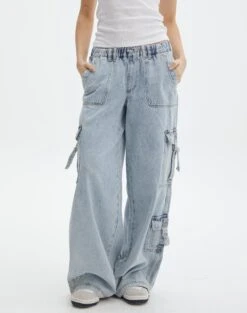 Mid Rise Baggy Cargo Jean -Everrastyle Shop jasper cargo jean bryce light wash full jd90676dnm