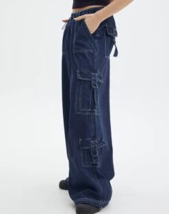 Mid Rise Baggy Cargo Jean -Everrastyle Shop jasper cargo jean super indigo detail jd90676dnm