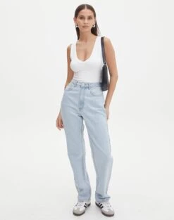 Open Strappy Back Long Sleeve Top -Everrastyle Shop jewel jean iced vovo front jd119687rdnm 1