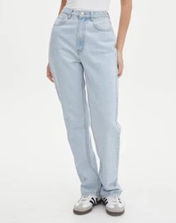 High Rise Slim Leg Jean -Everrastyle Shop jewel jean iced vovo full jd119687rdnm