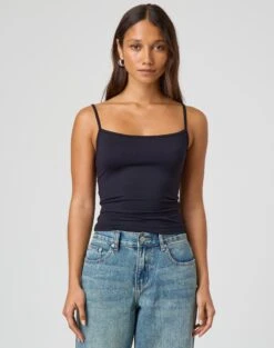 Cropped Zip Through Hoodie -Everrastyle Shop juliet tank top black front tv124298pch 1