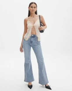 Lace Tie Front Split Top 28 Lace Tie Front Split Top -Everrastyle Shop jupiter lace hanky tank peach sorbet full tv130464lac