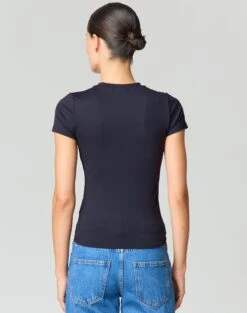 Supersoft Long Line Tee -Everrastyle Shop kimmy t shirt black back ts55072pln