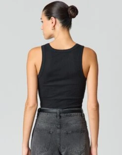 Ribbed Thick Strap Tank -Everrastyle Shop kleo thick bind tank black back tv120861orib