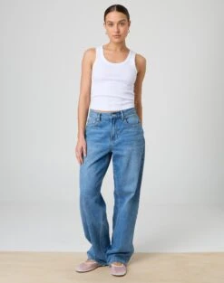 Ribbed Thick Strap Tank -Everrastyle Shop kleo thick bind tank white full tv120861orib