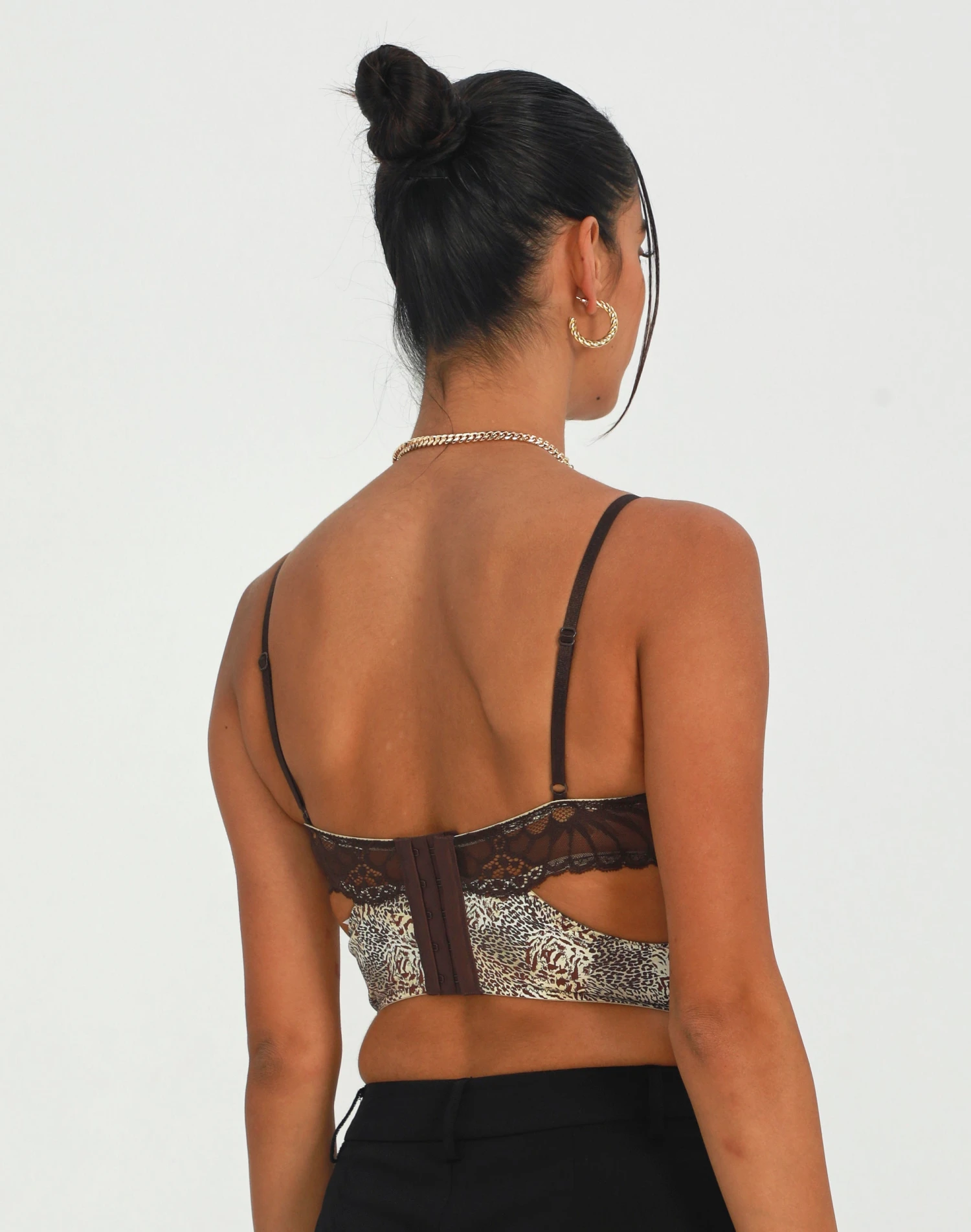 Cut Out Animal Lace Trim Corset 5 Cut Out Animal Lace Trim Corset - Image 3