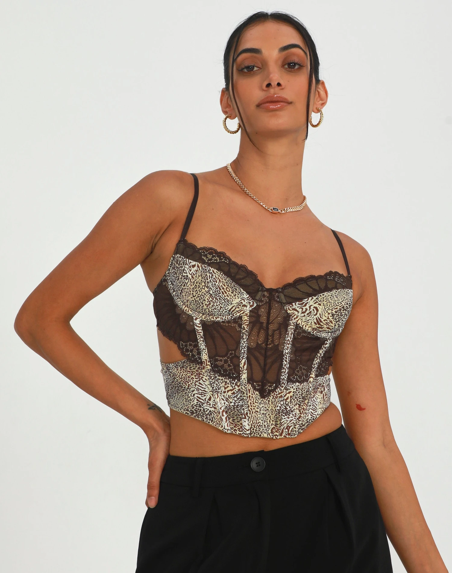 Burnout Hook & Eye Corset Top 18 Burnout Hook & Eye Corset Top - Image 16