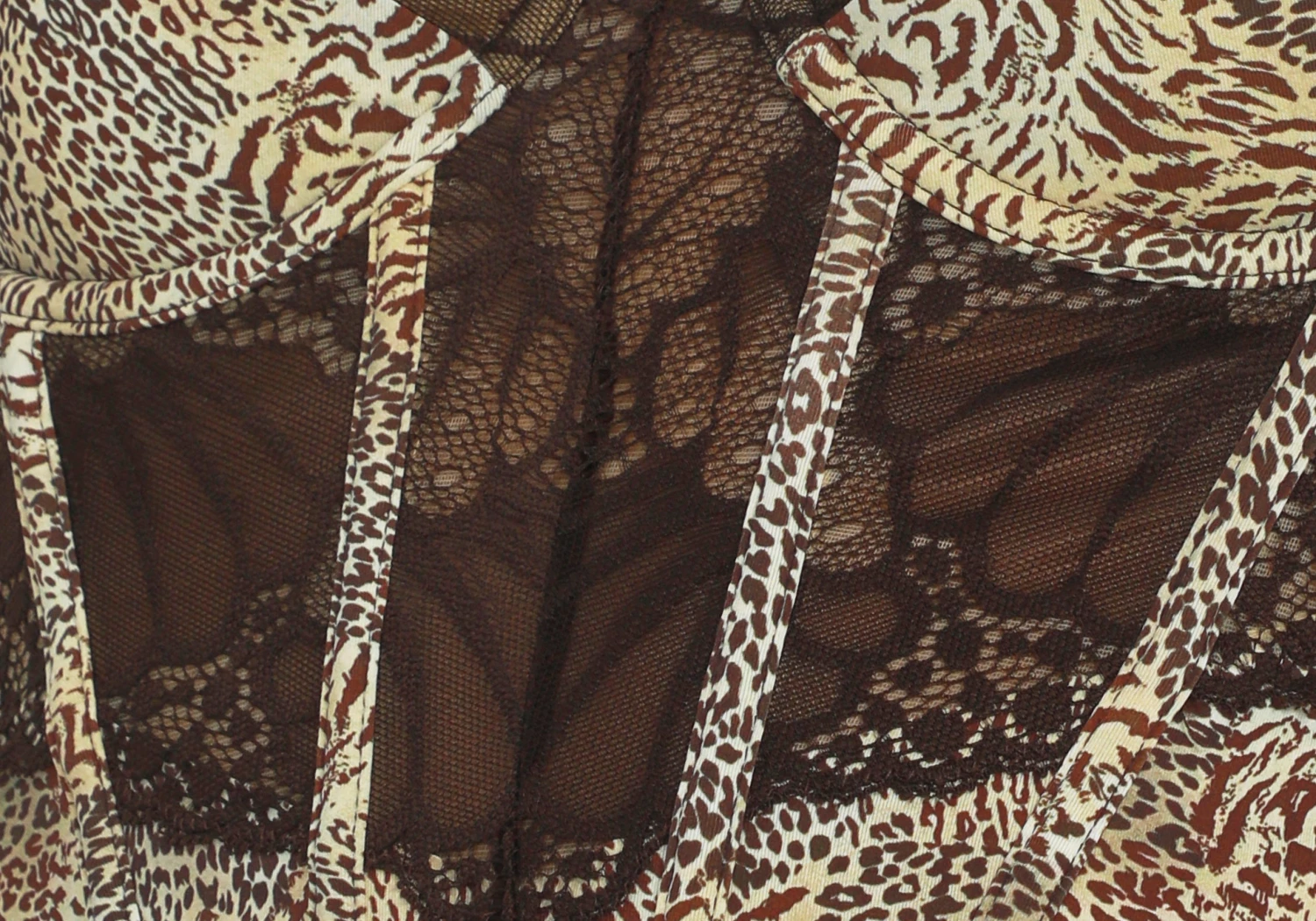 Cut Out Animal Lace Trim Corset 7 Cut Out Animal Lace Trim Corset - Image 5