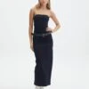 Strapless Denim Midi Dress -Everrastyle Shop ky strapless denim midi last rodeo indigo front dl122263den 4