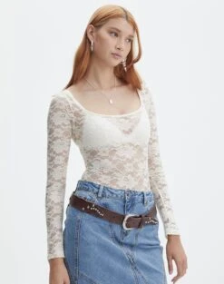 Ladder Knit Jumper -Everrastyle Shop leonardo lace bodysuit bad to the bone front tb114666lac 1