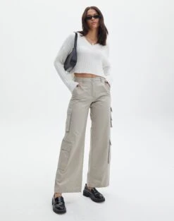 Cotton Low Rise Cargo Pant