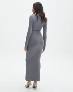 Luxe Lounge Modal Long Sleeve Maxi Dress -Everrastyle Shop lili ls modal maxi dress well suited back dl103338mod