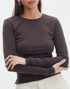 Supersoft Long Sleeve Top -Everrastyle Shop limmy slinky longsleeve its soy cute imageback tl55301pch