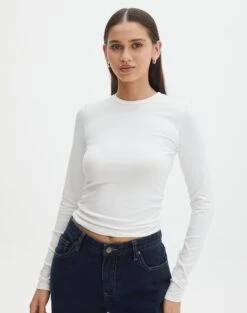 High Rise Super Flare Ponte Pant -Everrastyle Shop limmy slinky longsleeve milk front tl55301pch 1