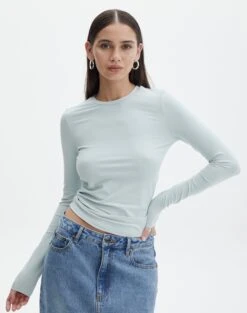 High Rise Super Flare Ponte Pant -Everrastyle Shop limmy slinky longsleeve mist me front tl55301pch 1