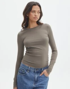 Supersoft Long Sleeve Top -Everrastyle Shop limmy slinky longsleeve susan soil front tl55301pch 3