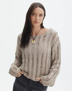 Ladder Knit Jumper