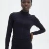 Active Supersoft Long Sleeve Zip Front Crop Top 1 Active Supersoft Long Sleeve Zip Front Crop Top -Everrastyle Shop loko long sleeve zip front top black front tc105938ss
