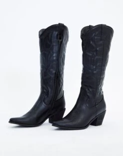 Double Tie Front Ribbed Knit Top -Everrastyle Shop lola cowboy boot black front sh53399pu 23