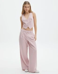 Mid Rise Wide Leg Pant -Everrastyle Shop loretta wide leg pant baby suit detail pw51730pln
