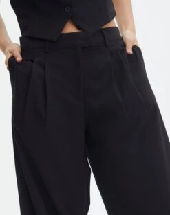Mid Rise Wide Leg Pant -Everrastyle Shop loretta wide leg pant black imageback pw51730pln