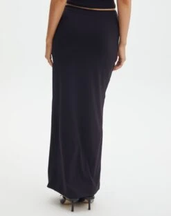 Supersoft Slim-Fit Maxi Skirt 24 Supersoft Slim-Fit Maxi Skirt -Everrastyle Shop meg supersoft maxi skirt black back sl51179pln
